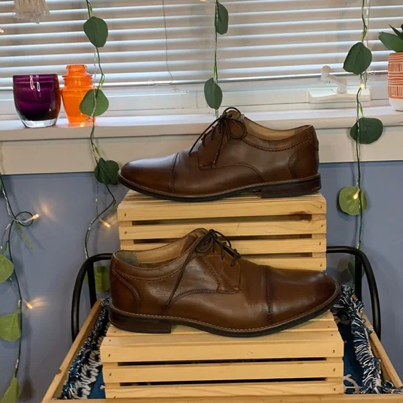 Nunn Bush | Shoes | Nunn Bush Brown Captoe Dress Shoes W Leather Uppers  Comfort Gel | Poshmark
